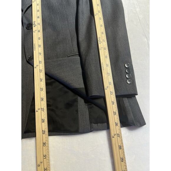 Jos A Bank Travelers Slim 40R 32x27+ Men Gray 2 Piece Suit Jacket Pants Note - Picture 10 of 15